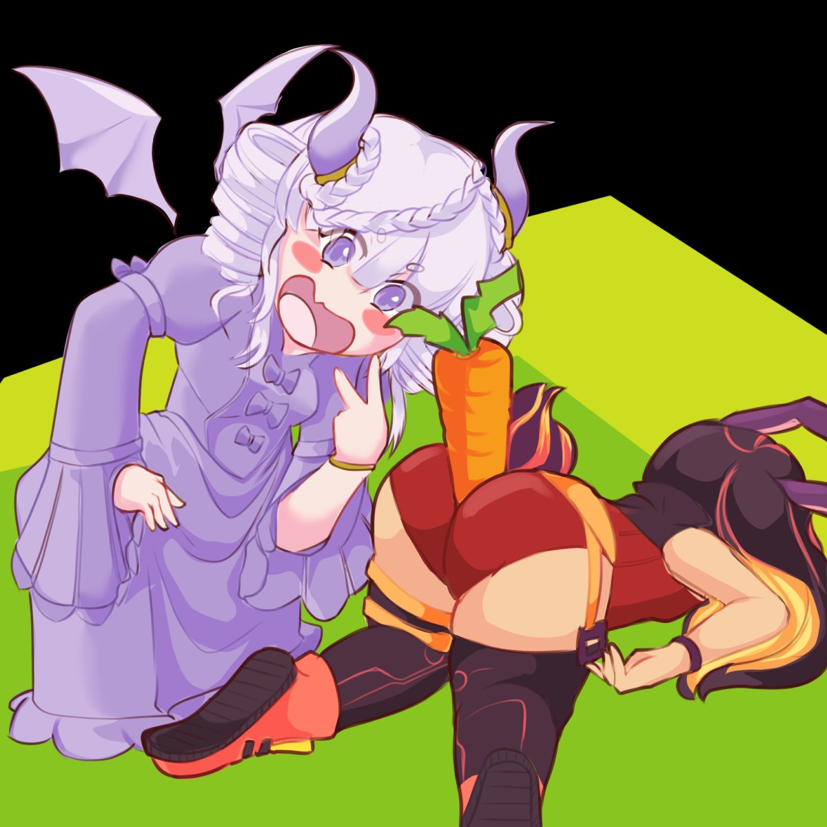 SweppyVT's tweet image. Awwwww un lindo arte que mi amigo @oct99avio me regaló Muchas Gracias lo aprecio 💕, Nota apoco así se usab las zanahorias 
#Vtuber #VtuberES #art