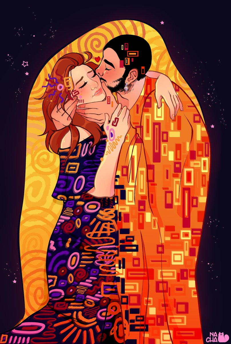 una_nacha's tweet photo. 💞🌷"The kiss" -Gustav Klimt🌷💞 https://t.co/38J1g2Ukba