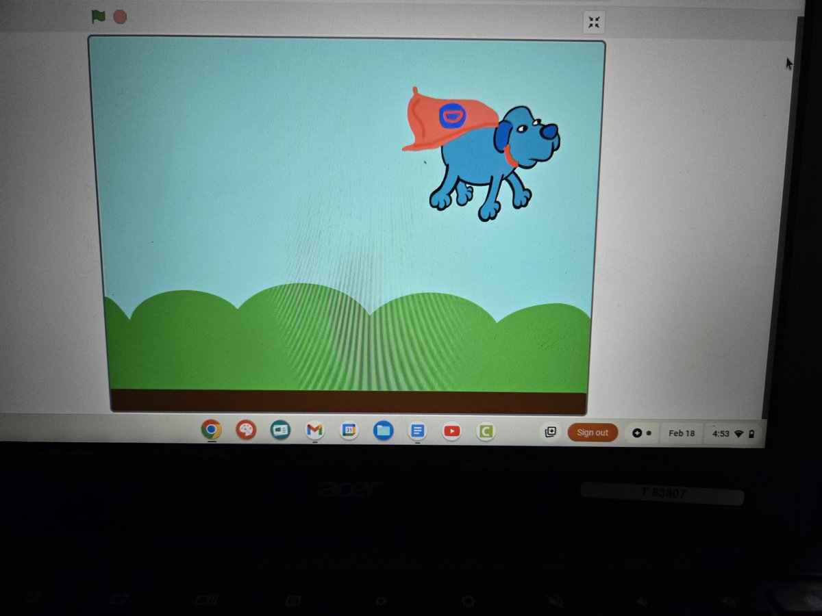 BryantWeiner's tweet photo. Learning about @scratch with @KIDMuseumMD. I made Dusty the Superdog! This would be fun to include in my Visual Art class with all the drawing and editing features. Maybe an art museum walk with my sprite 🤔😃  @KEDCGrants @KedcARTS @DrJWEvansJr @KingWendy_m https://t.co/tkIREZAWGp