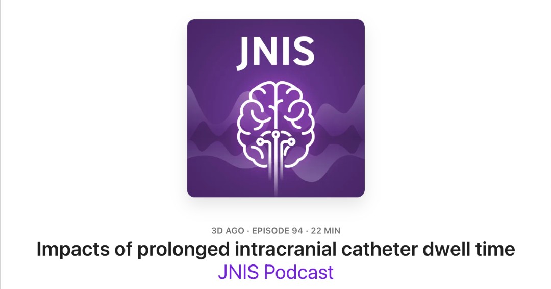 Does the duration of mechanical thrombectomy procedures predict outcomes? The latest JNIS podcast highlights observations from a multicenter study giving insight into choices of catheter types, and strategic decisions for prolonged procedures. bit.ly/3CQRhNb