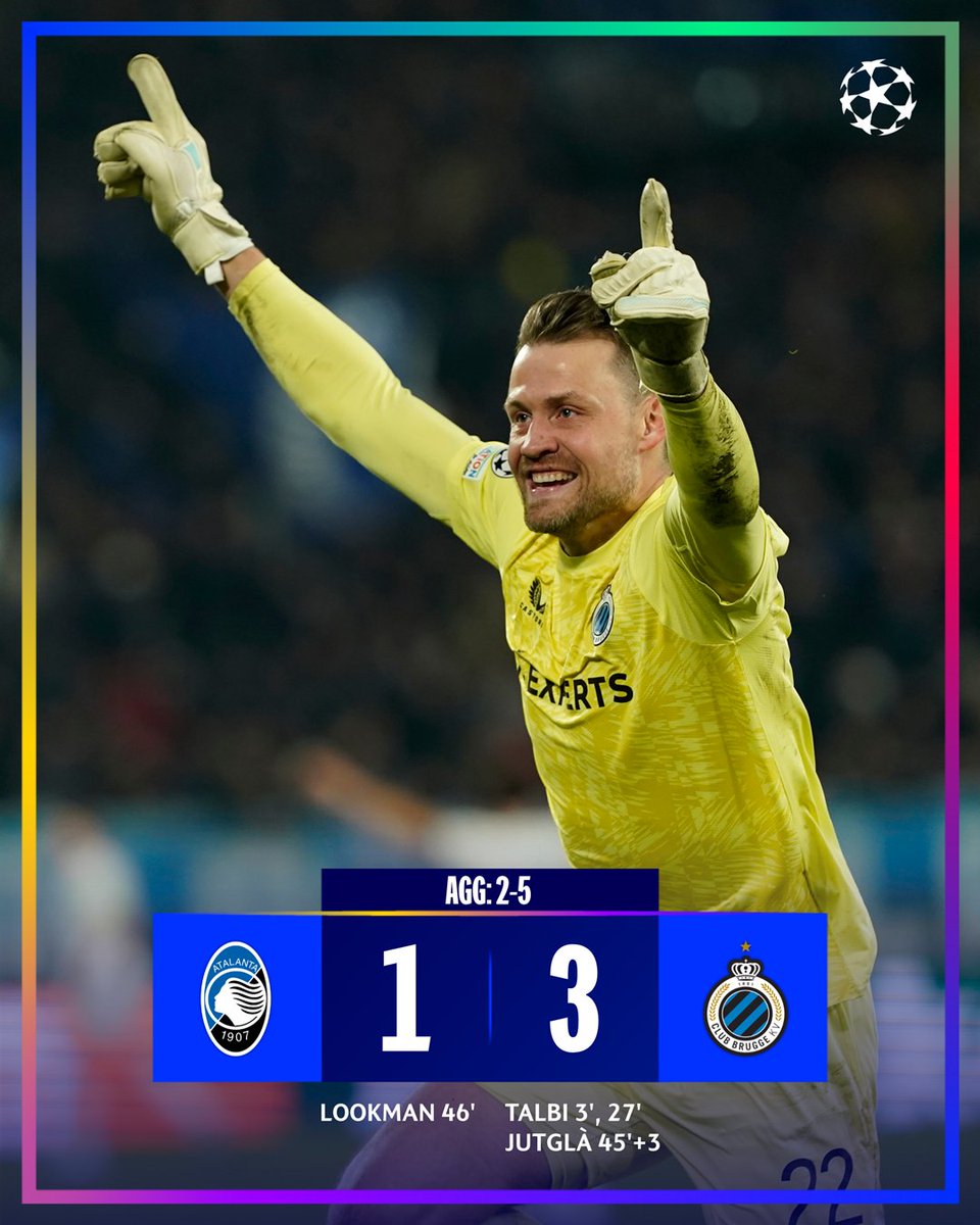 Club Brugge book their spot in the round of 16 👏

#UCL