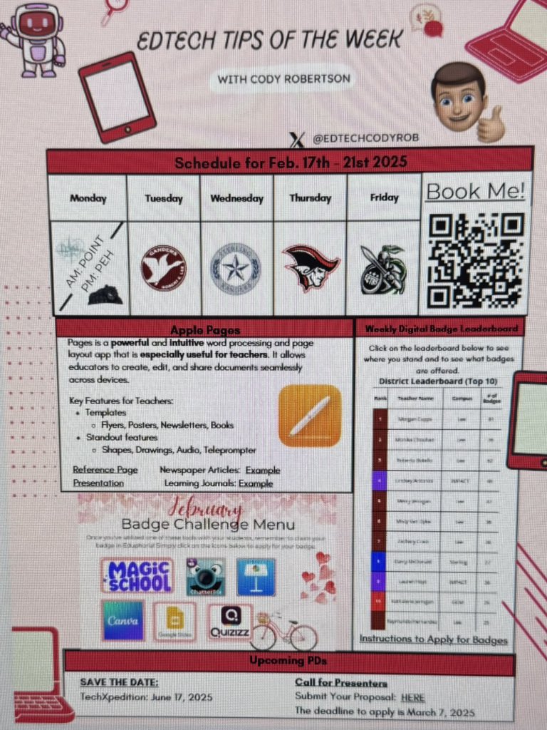 EdtechCodyRob's tweet image. Edtech tips of the week Feb 17-21 @gccisd_edtech