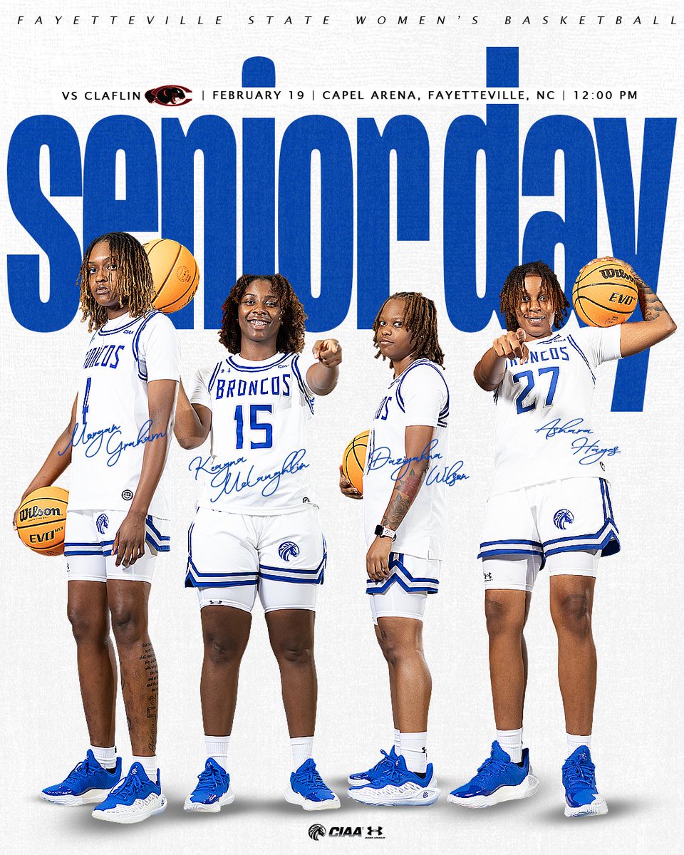𝐓𝐢𝐦𝐞 𝐭𝐨 𝐰𝐨𝐫𝐤...

Come and support our seniors TOMORROW at noon!

#fsubroncos | #broncopride