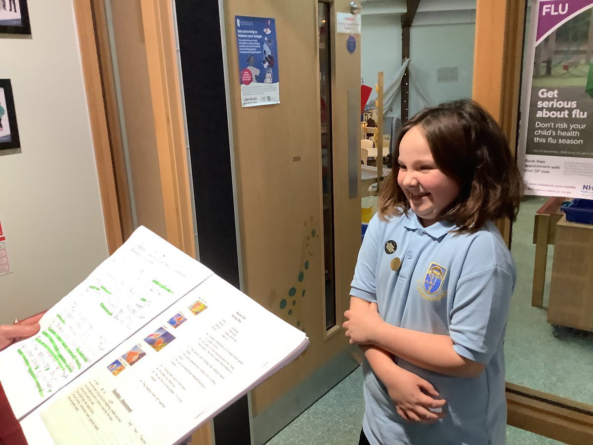 Looking forward to having the children back tomorrow. Time is going in fast but P3/4 are making progress, especially in writing. EVERY child has improved. We are so proud of them! Some of us shared our work with others in the school. #thestjoesstory <a href="/MrsDandMrsG/">Primary 4/3 with Mrs D & Mrs G</a>