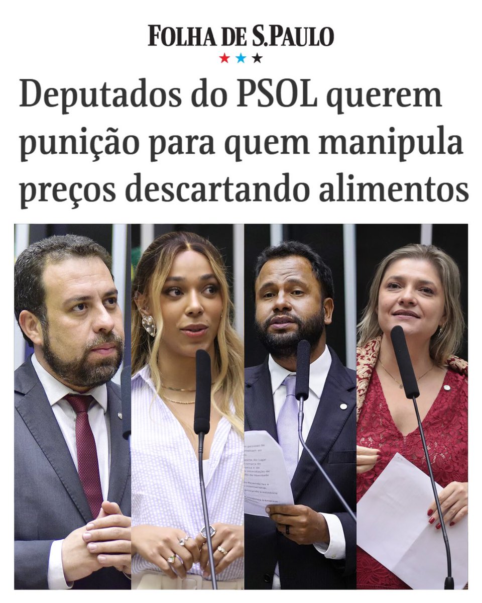 COMIDA NÃO É LIXO!

Cenas e registros de descartes de alimentos em beiras de estrada voltaram a circular nesta semana e chocaram o Brasil.

Por isso eu e os Deputados <a href="/GuilhermeBoulos/">Guilherme Boulos</a>, @PastorHenriqueV e @_LuCavalcante acabamos de apresentar um PL para proibir essa prática