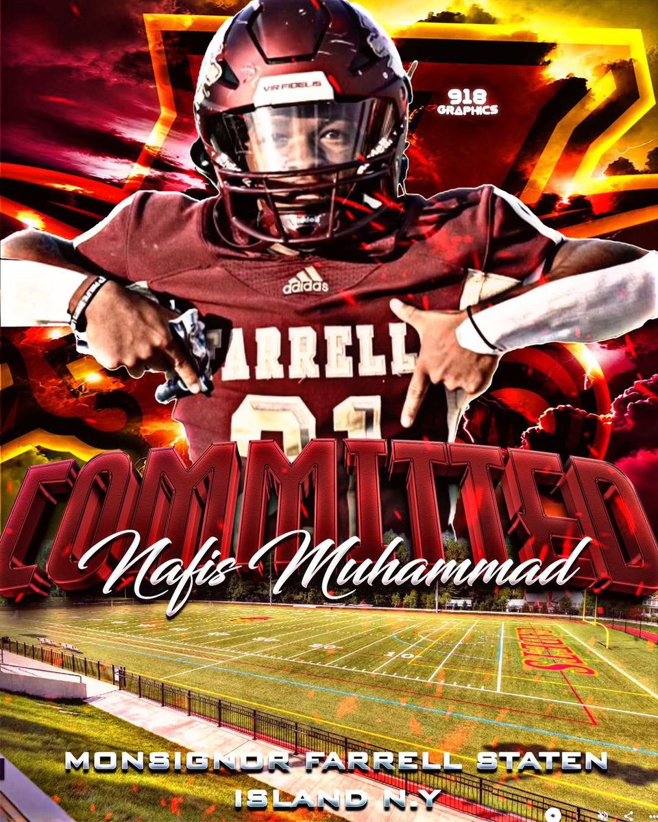 Nafis Muhammad (@nmuhammad0626) on Twitter photo Iโm excited to share that I will be furthering my academic and athletic career at Norwich University! I'm grateful to my family and coaches for their support and can't wait to see what the future holds. Letโs go Cadets! <a href="/MsgrFarrellFB/">Monsignor Farrell Football</a> <a href="/NorwichFB/">Norwich Football</a> <a href="/CoachPJ_Arcuri/">P.J. Arcuri</a> <a href="/CoachJohnsonOL/">๐ฝ๐ค๐๐๐ฎ ๐
๐ค๐๐ฃ๐จ๐ค๐ฃ ๐๐๐</a> Iโm excited to share that I will be furthering my academic and athletic career at Norwich University! I'm grateful to my family and coaches for their support and can't wait to see what the future holds. Letโs go Cadets! <a href="/MsgrFarrellFB/">Monsignor Farrell Football</a> <a href="/NorwichFB/">Norwich Football</a> <a href="/CoachPJ_Arcuri/">P.J. Arcuri</a> <a href="/CoachJohnsonOL/">๐ฝ๐ค๐๐๐ฎ ๐
๐ค๐๐ฃ๐จ๐ค๐ฃ ๐๐๐</a>