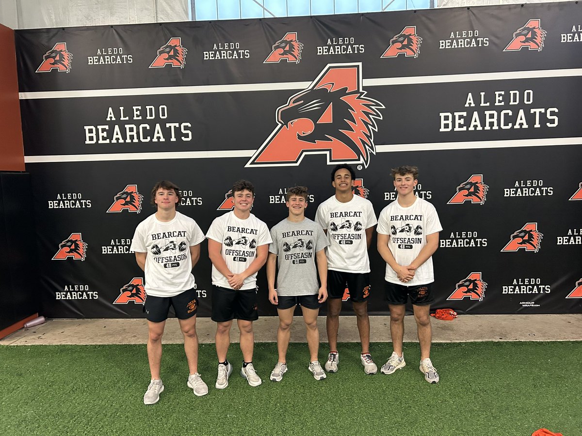 AledoFootball (@aledohfc) on Twitter photo Freshmen that earned a Bearcat Offseason Point shirt, <a href="/cadenussbaum7/">Cadenussbaum</a> with the top freshman points with 63. Freshmen that earned a Bearcat Offseason Point shirt, <a href="/cadenussbaum7/">Cadenussbaum</a> with the top freshman points with 63.