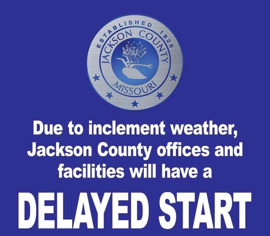DELAYED START: Jackson County offices will open at 10 a.m. tomorrow, Wednesday, February 19, 2025, due to ongoing inclement weather.