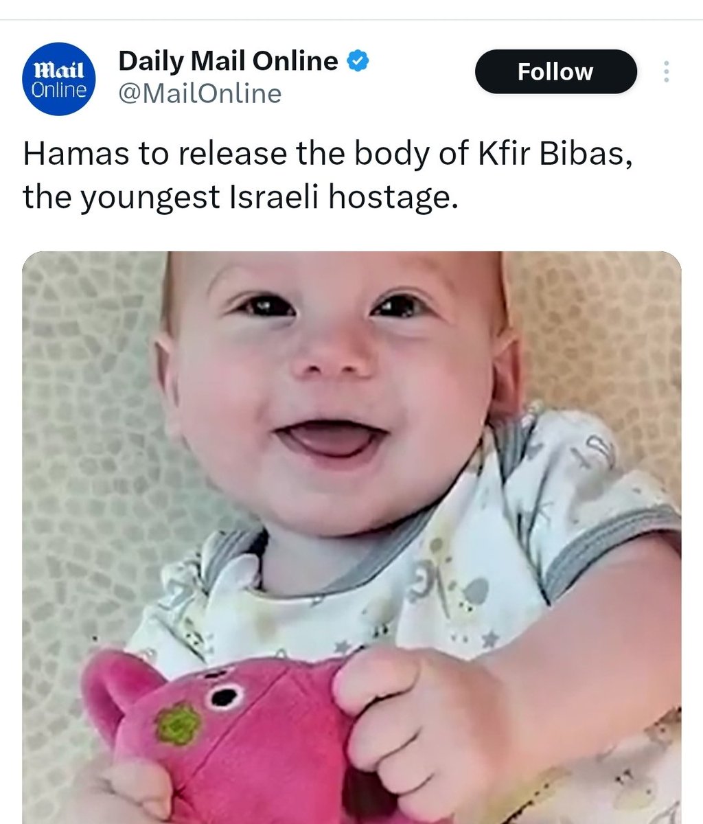 Dr. Eli David (@drelidavid) on Twitter photo Kfir is the youngest hostage in the history of humanity. He was brutally kidnapped from his home, and murdered by Palestinians in captivity when he was only 9 months old. Kfir is the youngest hostage in the history of humanity. He was brutally kidnapped from his home, and murdered by Palestinians in captivity when he was only 9 months old.