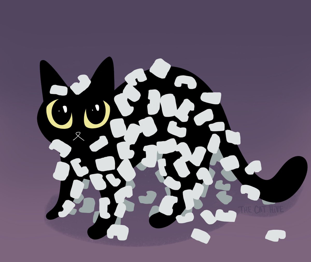 Cat demonstrating static cling with styrofoam peanuts.jpg