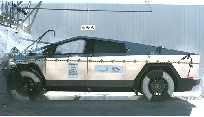 SawyerMerritt's tweet photo. BREAKING: The @Tesla Cybertruck has officially received a 5-Star overall safety rating from the NHTSA. The Cybertruck had the lowest overall probability of injury &amp; lowest chance of rollover of any pickup truck tested by the NHTSA.

Source: https://t.co/TRGcJtMzO5 https://t.co/LgP9mDcgzh
