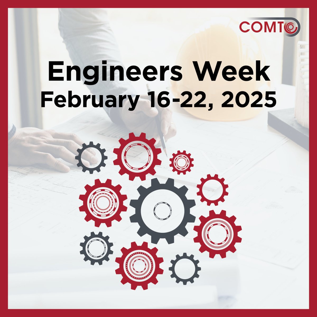 COMTO_HQ's tweet image. COMTO celebrates Engineers Week!

This week we recognize the accomplishments of engineers past and present. Thank you to all the engineers whose excellence and innovation are shaping the world of tomorrow.

#COMTO #EngineersWeek #Eweek2025 #DesignYourFuture