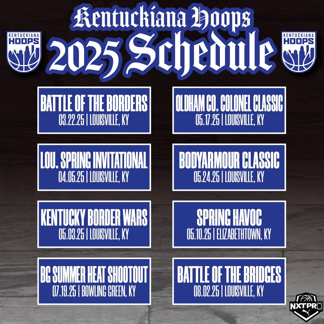 Coach Bryant (@coach_breezy5) on Twitter photo We <a href="/KYINhoopsaau/">Kentuckiana Hoops Boys AAU</a> are hosting an official tryout for the 2025 season. Teams will be announced during the tryout and if selected a $250 deposit due at the tryout. Schedule for my teams is outlined below. Letโs go get it โผ๏ธ We <a href="/KYINhoopsaau/">Kentuckiana Hoops Boys AAU</a> are hosting an official tryout for the 2025 season. Teams will be announced during the tryout and if selected a $250 deposit due at the tryout. Schedule for my teams is outlined below. Letโs go get it โผ๏ธ