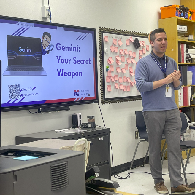 midlandisdtech's tweet photo. 🔢✨ We had an amazing training with our secondary math teachers exploring @magicschoolai, @KamiApp , and @GeminiApp ! 💡💻 These powerful tools are helping transform math instruction with AI-driven support, interactive learning, and seamless annotation. #MISDTech @Midland_ISD https://t.co/H8FvO0kwBL