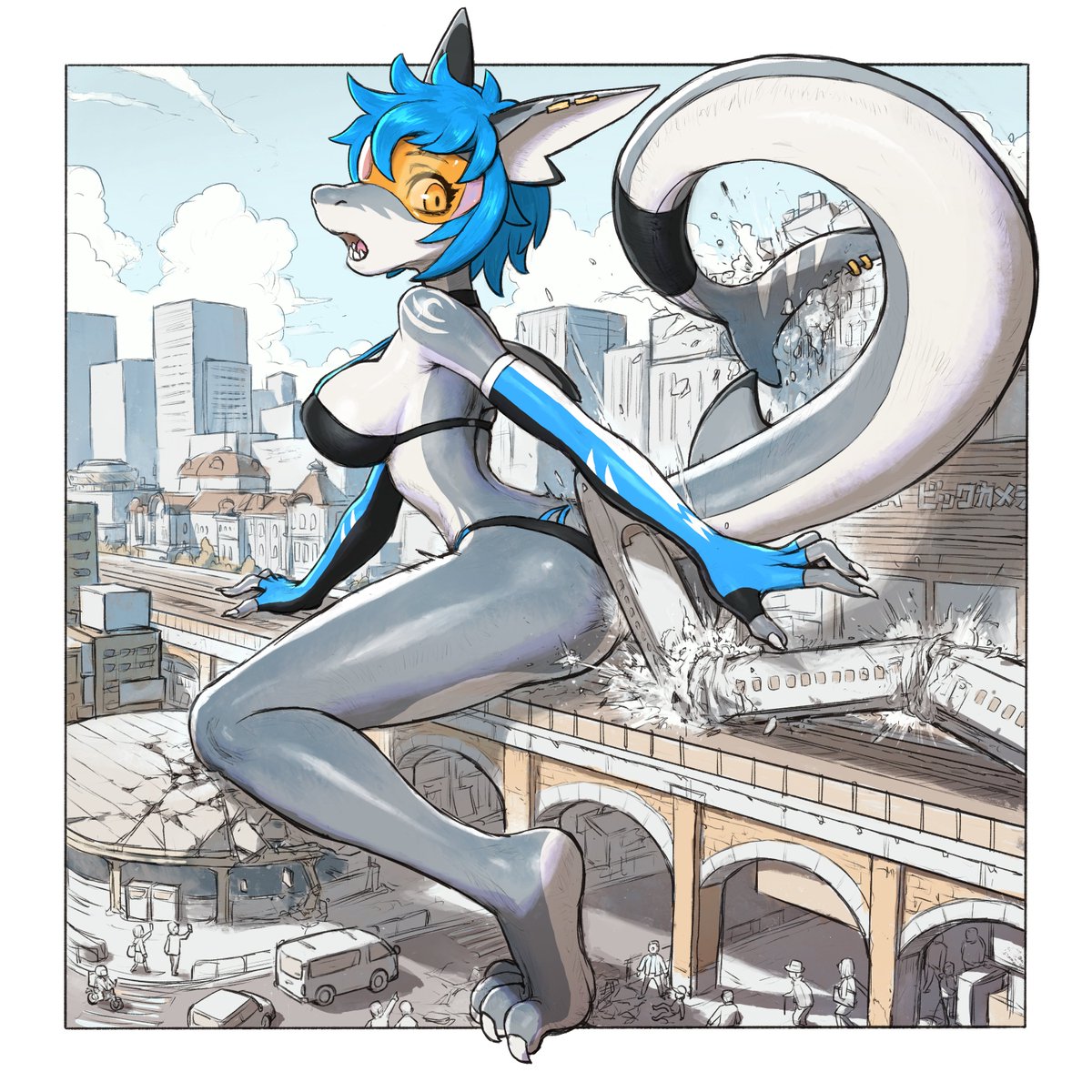 NIKKI! Large, attractive character! #gigantess
