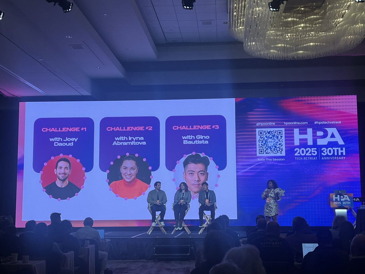 Proud of my co-founder Rachel Joy Victor showing off our philosophy and practice at FBRC.ai at the 30th annual <a href="/HPAonline/">HPA</a> Retreat! 

Monday: Finding Production Efficiency through Technical Advancement

Tuesday: Live Without a Net: AI &amp; Creativity Use Cases