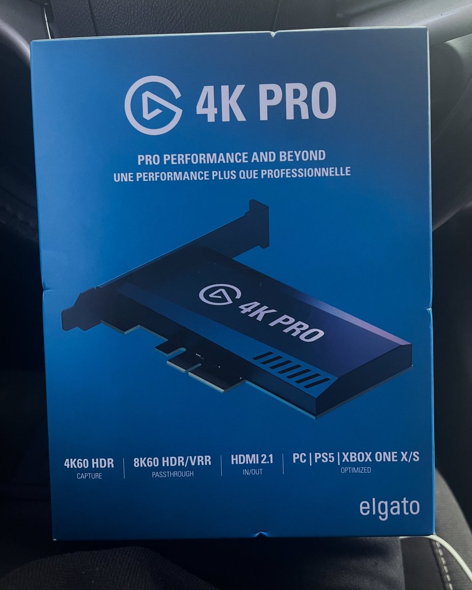 LouStreets's tweet photo. Got the internal cap card for the gaming PC. Just need to add 64GB for the two additional slots I got and we optimized baby. Still going to use my external cap card for console. @elgato really should let me be an ambassador. I got so much Elgato stuff it’s crazy #elgato #4kpro https://t.co/2G34dcTrOQ