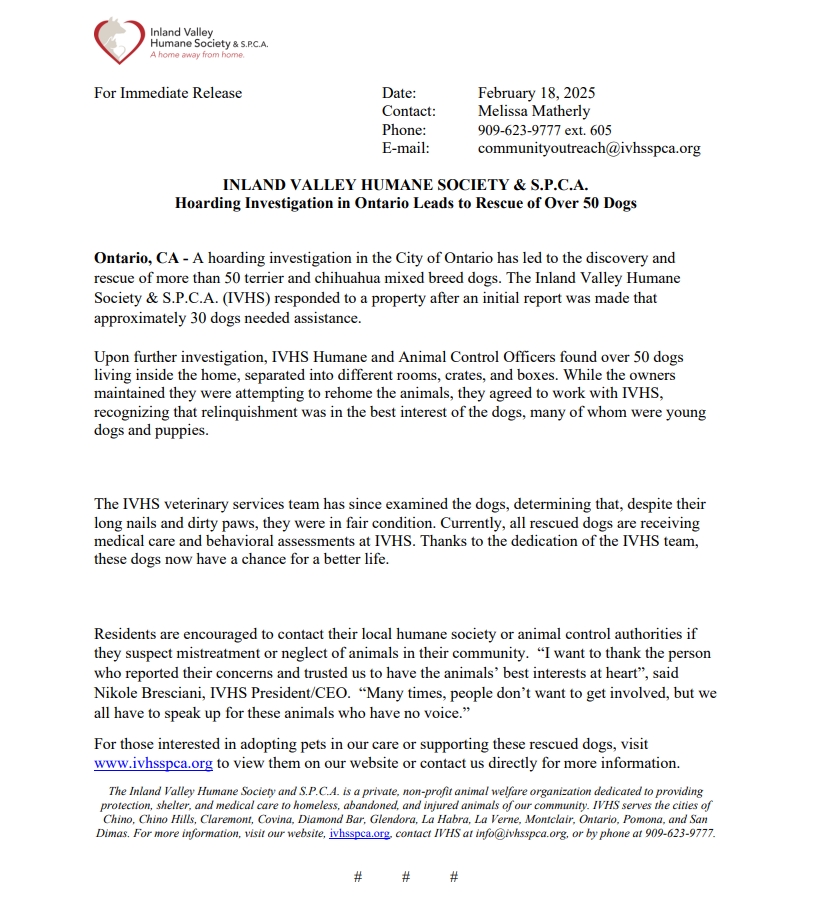 IVHS & SPCA tweet media