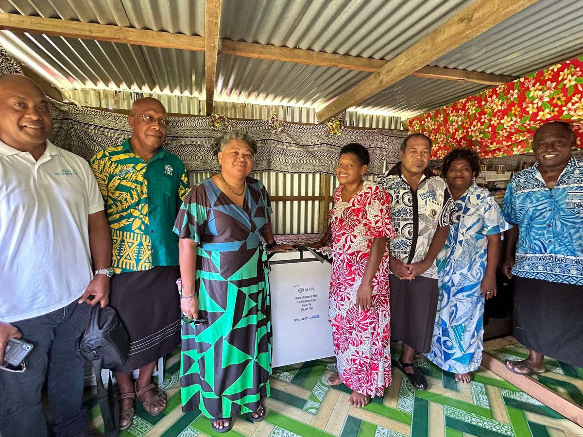 wrdhub's tweet image. @unwomenpacific @wrdhub &amp;amp; ADRA Fiji, recently visited communities in Nasogowaluvu Suva, Matokana &amp;amp; Nawairabe, Navosa &amp;amp; Koronubu Ba to see women-led resilience projects from greenhouses for food security to solar freezers &amp;amp; value-added training.