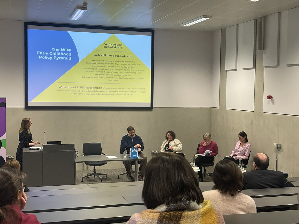 Powerful points raised at the Dean’s Lecture with <a href="/DanWuori/">Dan Wuori</a> in <a href="/DCU_IoE/">DCU Institute of Education</a> this evening 👏 Immediate action required by the powers that be to ensure that ECEC can be afforded the same recognition, respect and remuneration as our other Ed sectors.