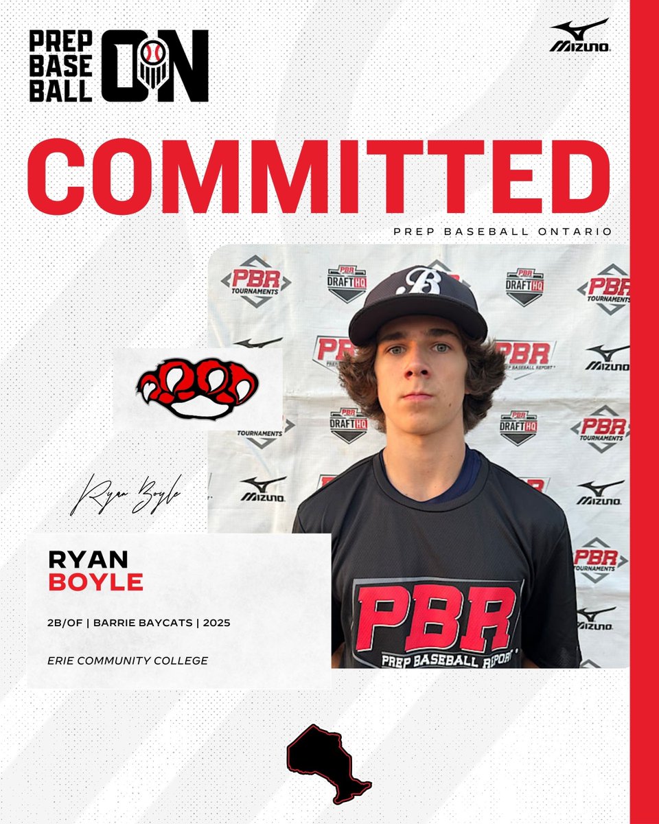 Prep Baseball Ontario (@prepbaseballon) on Twitter photo ๐จ๐๐๐๐๐๐๐๐๐๐ ๐๐๐๐๐๐จ
'25 2B/OF Ryan Boyle (<a href="/HPBarrieBaycats/">HP Barrie Baycats</a>) announces his commitment to Erie Community College.
<a href="/Ryanboyle_71/">Ryan Boyle</a> | <a href="/KatsNation/">Erie CC Baseball</a> ๐จ๐๐๐๐๐๐๐๐๐๐ ๐๐๐๐๐๐จ
'25 2B/OF Ryan Boyle (<a href="/HPBarrieBaycats/">HP Barrie Baycats</a>) announces his commitment to Erie Community College.
<a href="/Ryanboyle_71/">Ryan Boyle</a> | <a href="/KatsNation/">Erie CC Baseball</a>