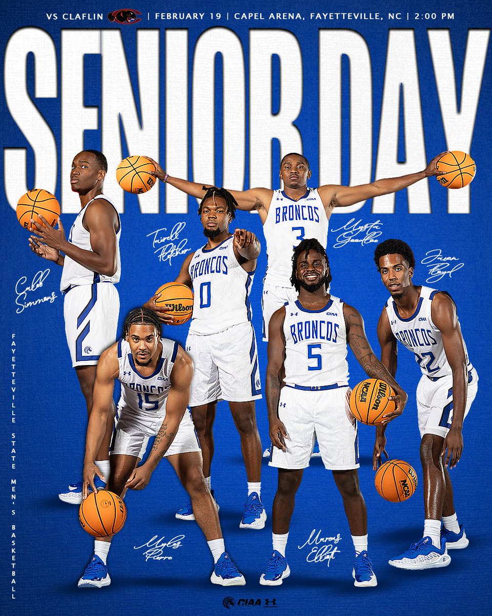 𝐒𝐞𝐧𝐢𝐨𝐫 𝐃𝐚𝐲 in Capel Arena!

TOMORROW at 2:00 pm.

#fsubroncos | #broncopride
