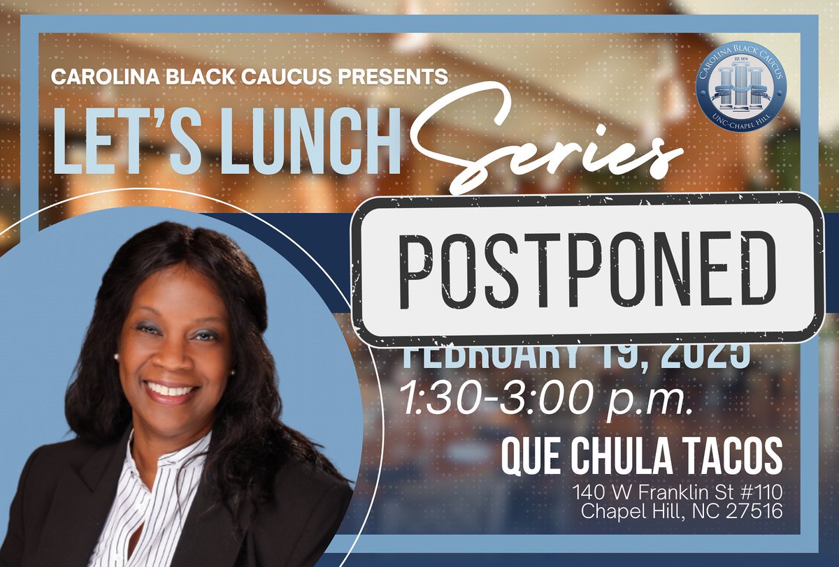 Due to the incoming winter weather expected in Chapel Hill tomorrow, Wednesday, February 19, this event will be postponed. Stay tuned for updates on the new date!