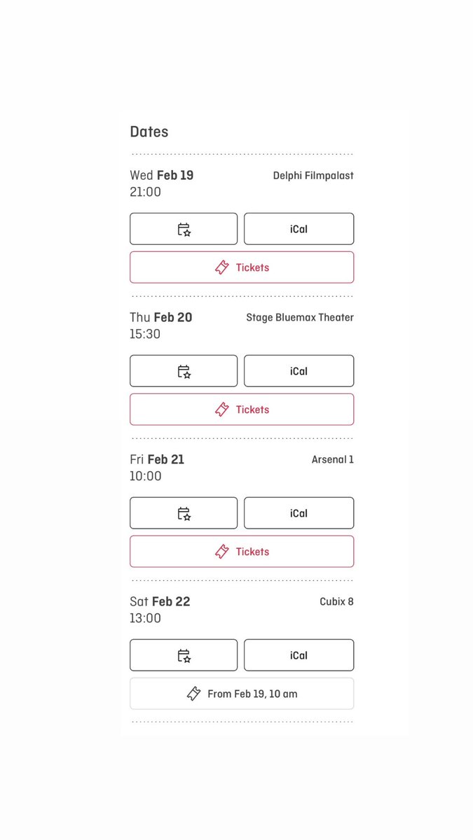 Now for the moment we’ve all been waiting for🥁🥁🥁 ‘Minimals in a Titanic World’ will be premiering tomorrow Feb 19 at Berlinale 2025! 🎬🤩 It will be screening until the 22nd, don’t miss out!

📍 Delphi Filmpalast
⏰ 21:00
Link to the schedule &amp; tickets! berlinale.de/en/2025/progra…