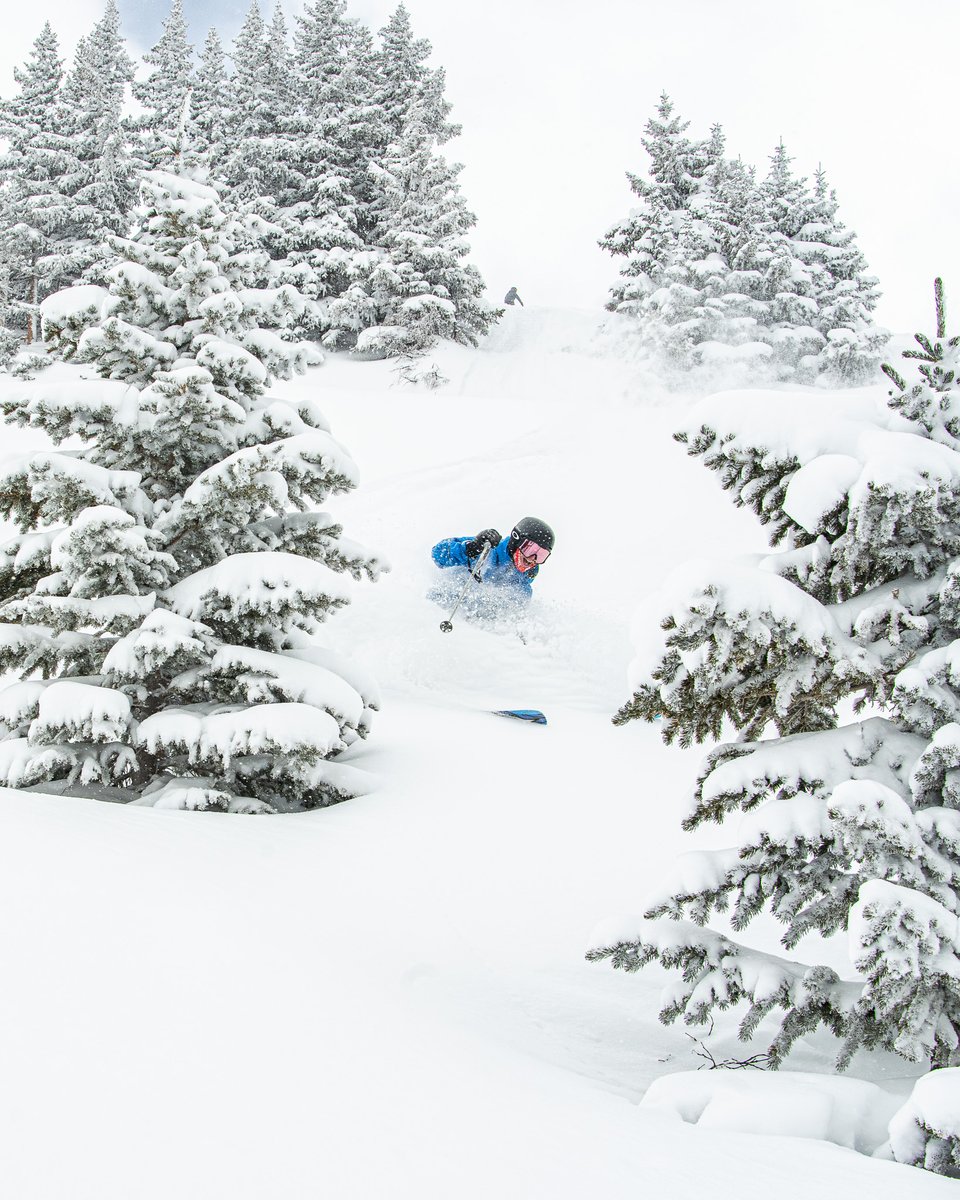 We’ve received over two feet of snow since Friday and the mountain is looking better than ever! ❄️ #cowx