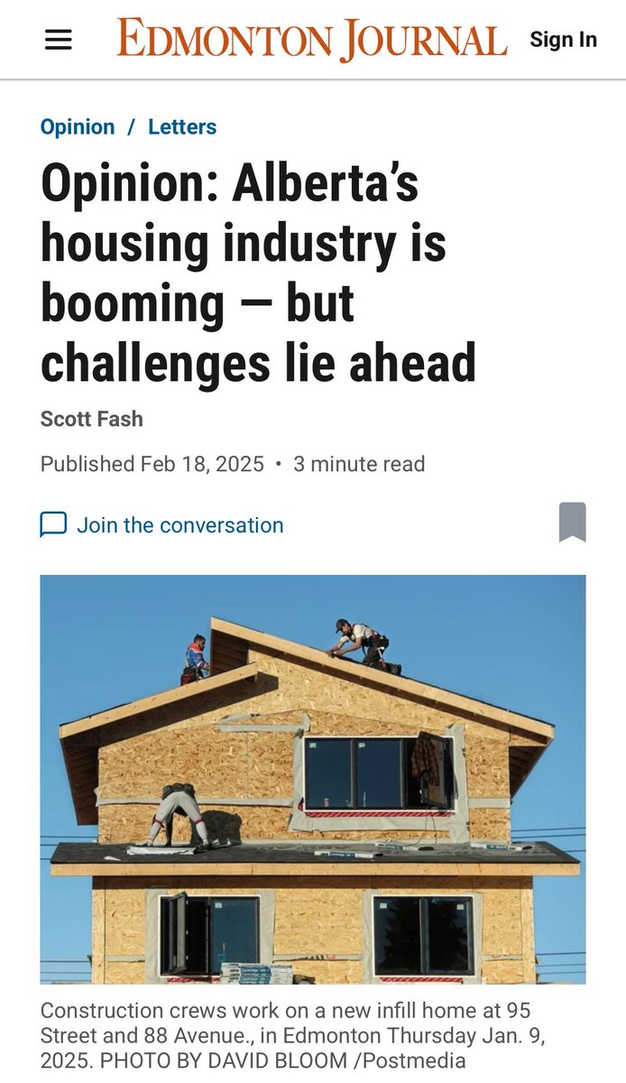 JasonNixonAB's tweet photo. “This incredible momentum isn’t just a happy coincidence; it’s the result of deliberate and strategic decisions by the Government of Alberta and innovation from many municipalities based on considerable collaboration with the homebuilding and land-development industry.” -Scott Fash, CEO of BILD Alberta

Read more here: https://t.co/DOXfI75Xws