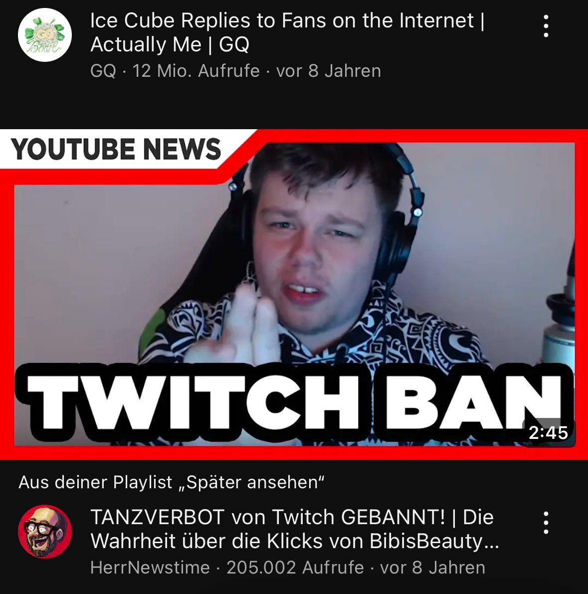 Warum zeigt mir YT so alte Videos?
Old is gold, i guess 😋