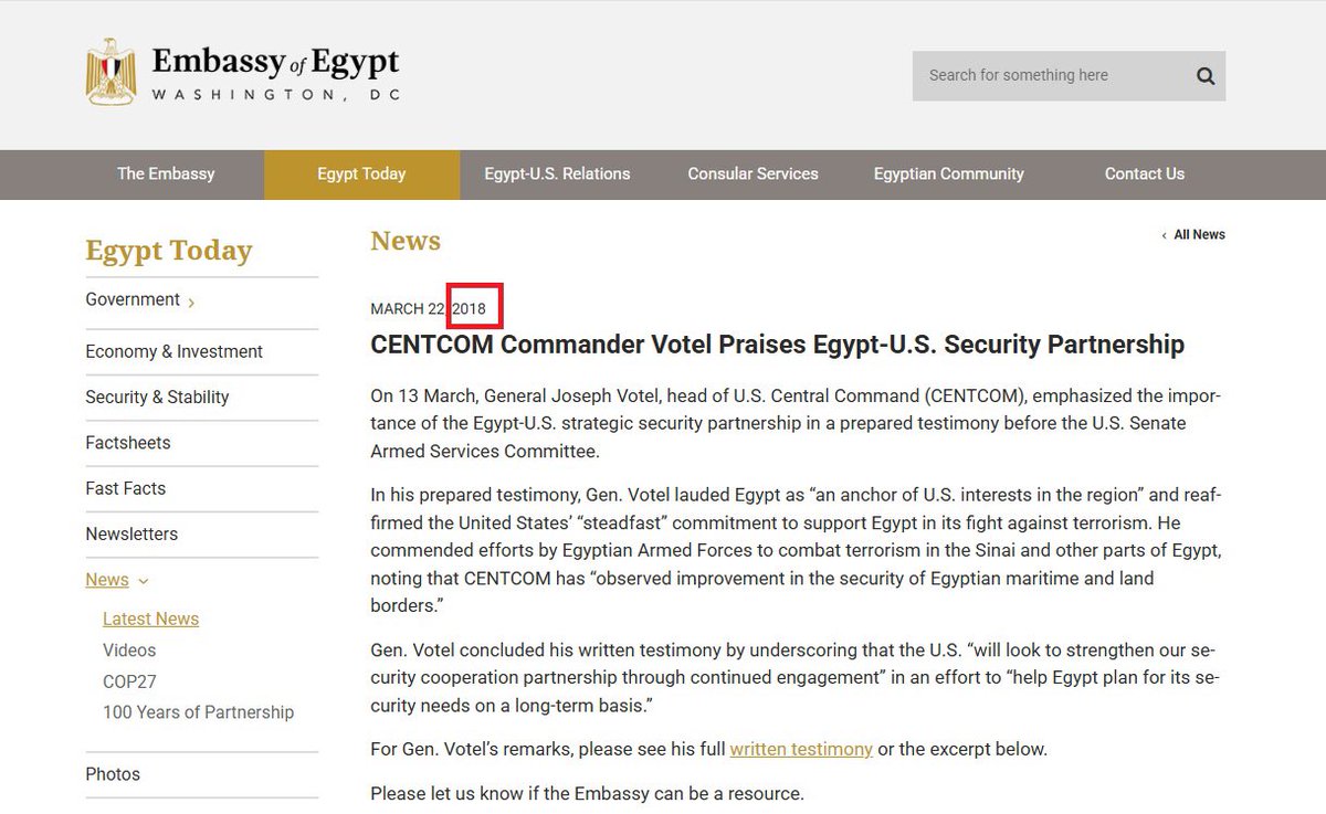 alk3aam's tweet photo. لا أعرف حقيقة هذا الخبر ولكنه غريب وفيه شك فمن المعروف أن مصر عبارة عن قاعدة أمريكية فكيف تفعل ذلك؟

في يناير 2018، وقّعت مصر على اتفاقية CISMOA مع أمريكا، لكن لم يتم الإعلان عنها رسميًا في مصر وأعلنت السفارة المصرية في واشنطن عن الاتفاقية باللغة الإنجليزية فقط في مارس 2018.

وهي اتفاقية تسمح للأمريكان باستخدام القواعد والمطارات المصرية وتقديم الدعم اللوجستي متى أرادت أمريكا ذلك. (هذه الاتفاقية المهينة رفضتها الهند في البداية بسبب أمور متعلقة بالسيادة)

المهم والخلاصة:
مصر قاعدة أمريكية فكيف تمنع قاذفة أمريكية؟