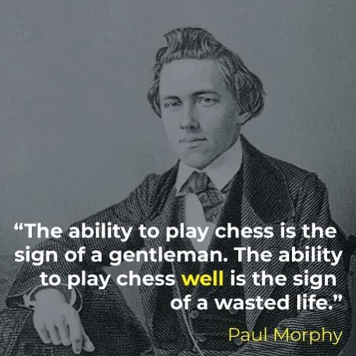 Finally passed 2000 ELO in bullet on <a href="/lichess/">lichess.org</a> after more than 13k games played over the last 10 years. I won’t say it was time wasted, but it did make me reflect on these words from Paul Morphy, one of the great American chess masters 😅