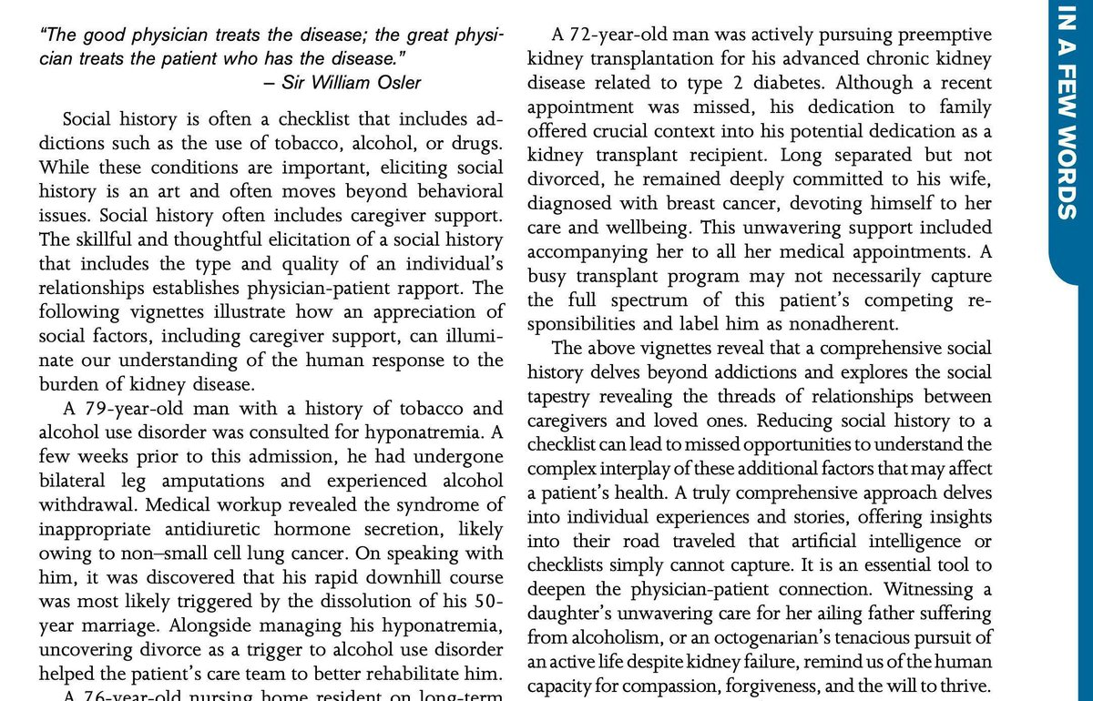 AJKD (@ajkdonline) on Twitter photo In A Few Words essay by <a href="/AgarwalRajivMD/">Rajiv Agarwal MD, MS</a>:
Humanizing Nephrology: The Power of Social History
bit.ly/42FScdF (FREE)
<a href="/IUKidney/">IU Nephrology and Hypertension</a> In A Few Words essay by <a href="/AgarwalRajivMD/">Rajiv Agarwal MD, MS</a>:
Humanizing Nephrology: The Power of Social History
bit.ly/42FScdF (FREE)
<a href="/IUKidney/">IU Nephrology and Hypertension</a>