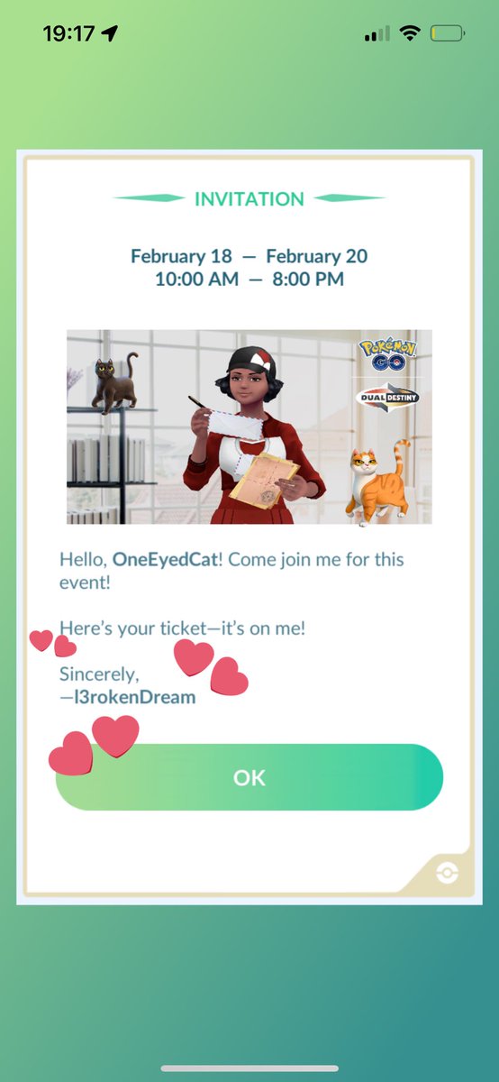 Thank you Seth <a href="/l3rokenDream/">Seth</a> 🥰 So generous of you, I really appreciate it! Hope you will find a shiny bug soon ✨🦋🐛

Wishing you all the best of luck 🥳

#PokemonGO #PokemonGOfriends #ShinyScatterbug