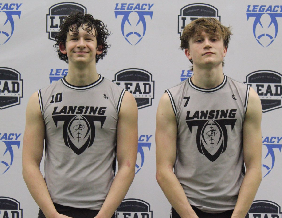 Legacy Football Organization (@legacymi_fball) on Twitter photo ⭐️Legacy Statewide 7on7 HS League Week 3 MVPs⭐️
Lansing Grey
Offense: Noah Keast - WR - Walled Lake Central - 2027
Defense: Greyson Kovalchik - LB - Grand Ledge - 2028
<a href="/Legacy_Recruit/">Legacy Recruiting</a> <a href="/LegacyLansing/">Legacy Lansing</a> <a href="/gamebreakerhg/">GameBreaker</a> <a href="/TheD_Zone/">The D Zone</a>
#legacy #jointhemovement #7on7 ⭐️Legacy Statewide 7on7 HS League Week 3 MVPs⭐️
Lansing Grey
Offense: Noah Keast - WR - Walled Lake Central - 2027
Defense: Greyson Kovalchik - LB - Grand Ledge - 2028
<a href="/Legacy_Recruit/">Legacy Recruiting</a> <a href="/LegacyLansing/">Legacy Lansing</a> <a href="/gamebreakerhg/">GameBreaker</a> <a href="/TheD_Zone/">The D Zone</a>
#legacy #jointhemovement #7on7