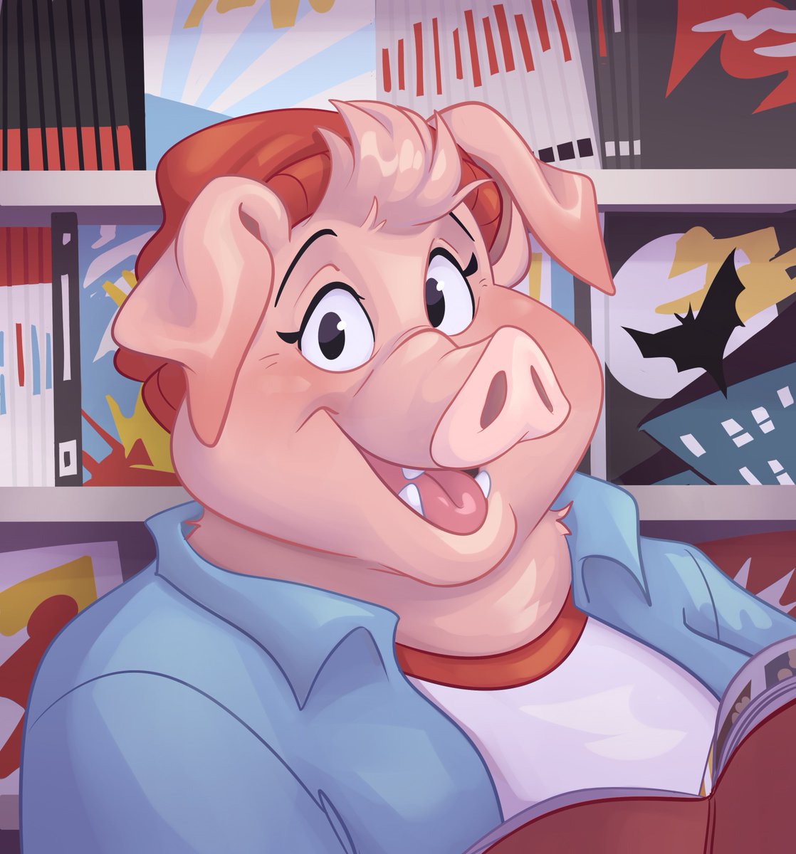 PrincessofParty's tweet image. Hey!
Name's June, short for Juniper. Doctor of English. Film and Media Studies, Queer Theory, and Fandom are my jam: deepspaceswine.bsky.social
Characters:
β’ Juniper, the kinkajou, pig, polymorph
β’ Coco, the balloon dog
β’ Orchid the dragon
β’ Effy (alicorn)