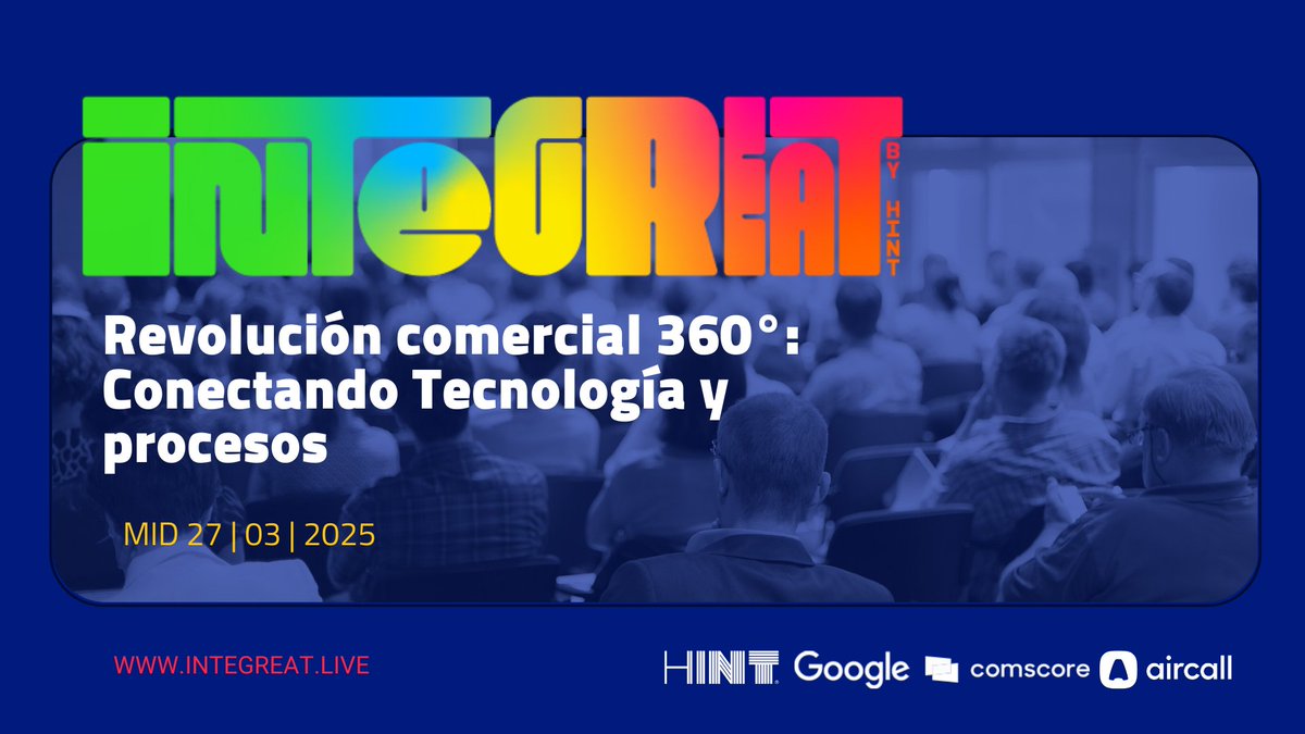 HintMX's tweet photo. ⚡ Acelera el crecimiento de tu empresa con estrategias probadas
Un evento de Hint en Mérida, Yucatán. ¡No te lo pierdas!.
🎟️ INTEGREAT 2025 👉 https://t.co/yDYPbIq6Yv

#Ventas #Tecnología #INTEGREAT2025 #TransformaciónDigital #Innovación #InteligenciaArtificial #VentasB2B https://t.co/GgXv4MjWt6