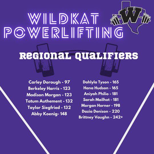 WHS Powerlifting tweet media