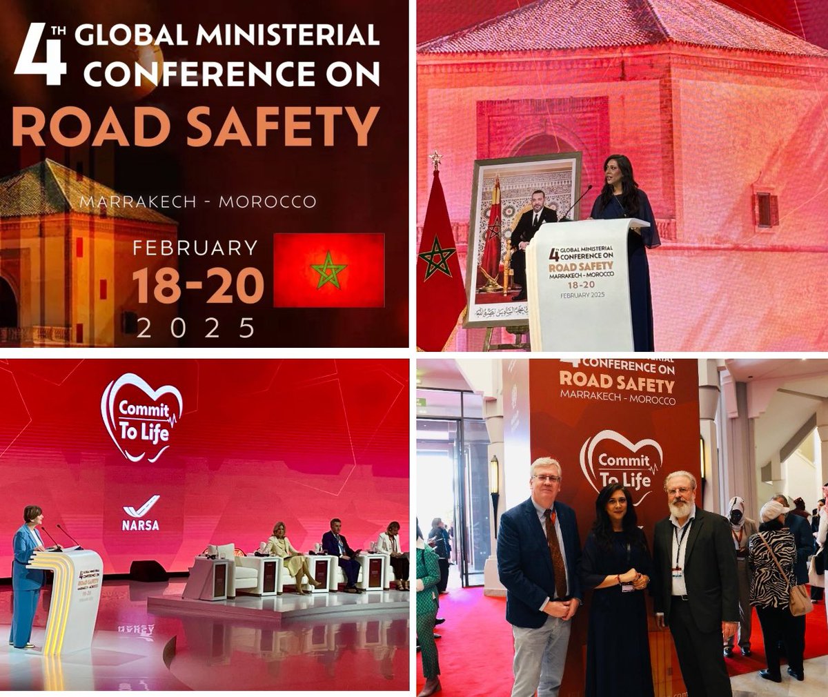 Great to be delegate at 4th Global Ministerial Conference in Marrakesh. Impressive sharing of strategies &amp; plans for road injury prevention &amp; good to see strong support from UK Roads Minister <a href="/LilianGreenwood/">Lilian Greenwood</a>. More action needed to reduce 1.2 million annual road deaths worldwide.