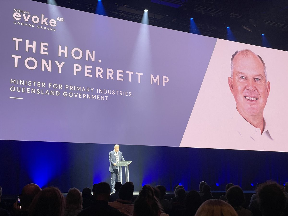 AACo (@austagco) on Twitter photo Qld Minister <a href="/TonyPerrettMP/">Tony Perrett MP</a> begins day 2 of <a href="/evokeAG/">AgriFutures evokeAG</a> saying that Qld is ready to supercharge ag tech and innovation.
A focus on adoption will help primary producers become more productive. Qld Minister <a href="/TonyPerrettMP/">Tony Perrett MP</a> begins day 2 of <a href="/evokeAG/">AgriFutures evokeAG</a> saying that Qld is ready to supercharge ag tech and innovation.
A focus on adoption will help primary producers become more productive.
