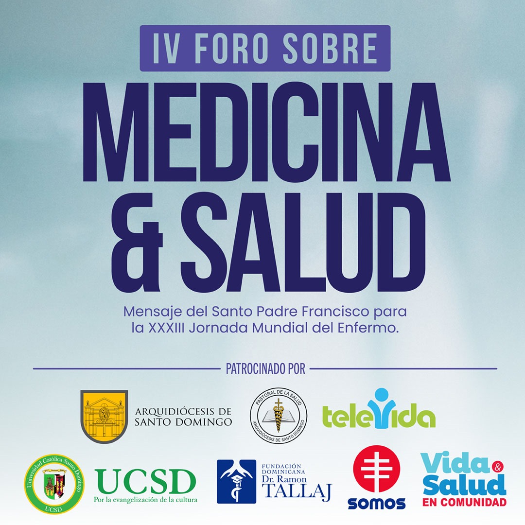 VidaySaludTv41's tweet image. Ya iniciamos con la oración en el IV Foro de Medicina y Salud de la Fundación Dominicana Dr Ramón Tallaj a cargo de Mons. Francisco Ozoria Acosta, en vivo por @Televida
Canal 41 y web televida.org.do y en Youtube:
youtube.com/live/-N9nas-26…
#Televida #ForodeMedicinaySalud