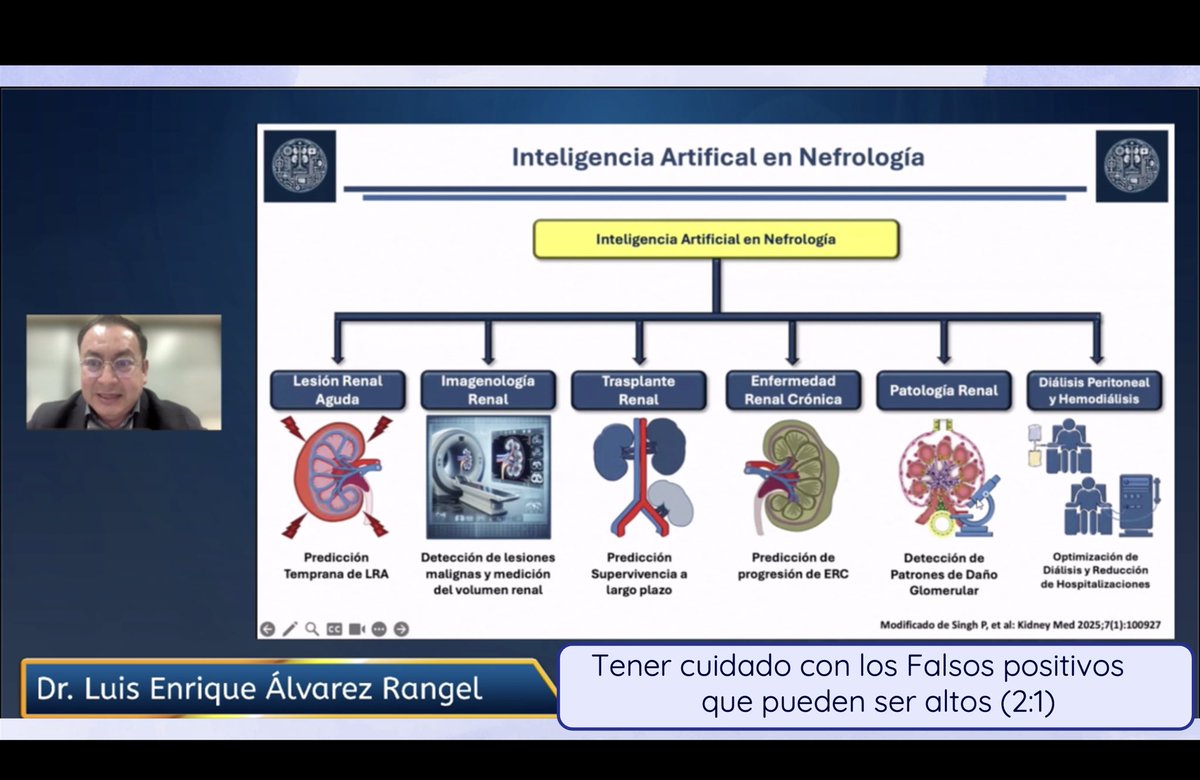 La IA en la enseñanza de la nefrología representa una oportunidad de mejora/potencialización en el aprendizaje pero también podría originar un “sedentarismo cognitivo/amnesia digital” al tener información excesiva
Usarla sin dejar de lado el pensamiento crítico/taxonomía de Bloom