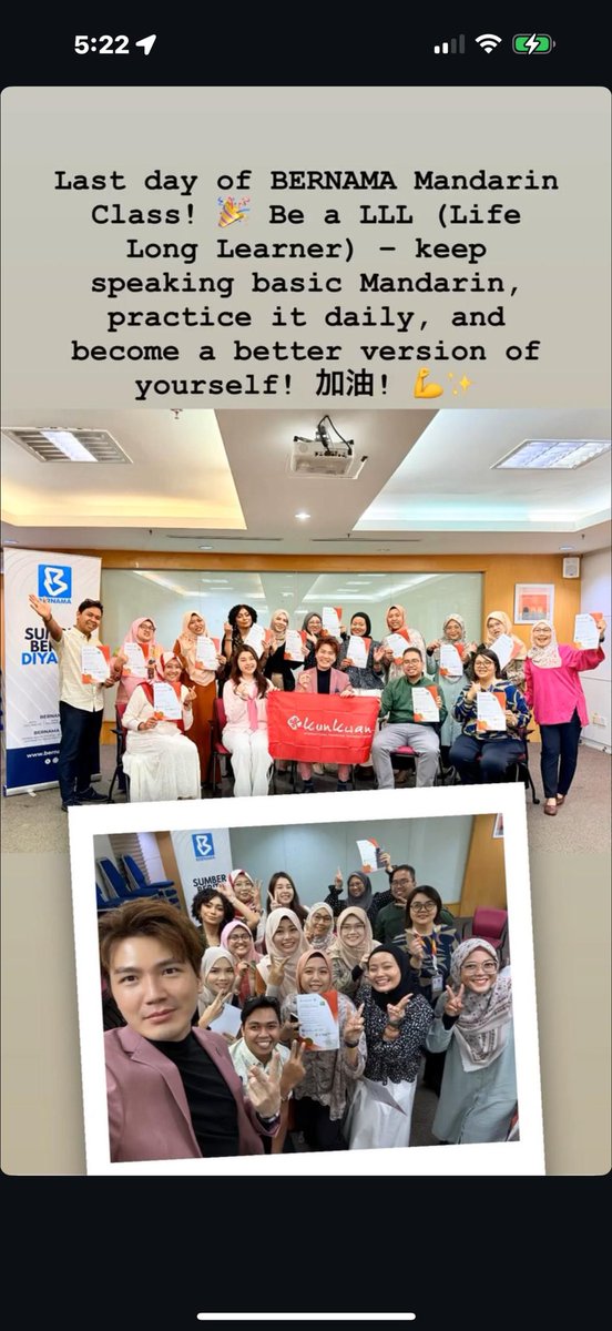 Last day class with BERNAMA! 🤩✨