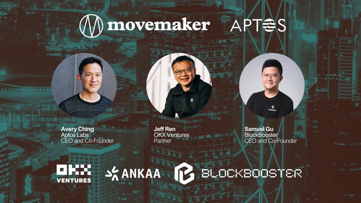 MovemakerCN (@movemakercn) on Twitter photo 距离我们的 “MAKING MOVES” 私人邀请晚宴将会在数小时后开幕!
今晚我们将会听到以下行业领袖的精彩分享:
👉 <a href="/AveryChing/">avery.apt 🌐</a> | CEO & Co-founder <a href="/Aptos/">Aptos</a>
👉 <a href="/JeffRenOKX/">Jeff Ren</a> | Partner <a href="/OKX_Ventures/">OKX Ventures</a>
👉 <a href="/0xSamuelG/">Samuel</a> | CEO & Co-founder <a href="/0xBlockBooster/">BlockBooster</a>
非常荣幸能与 <a href="/AnkaaLabs/">Ankaa</a> 距离我们的 “MAKING MOVES” 私人邀请晚宴将会在数小时后开幕!
今晚我们将会听到以下行业领袖的精彩分享:
👉 <a href="/AveryChing/">avery.apt 🌐</a> | CEO & Co-founder <a href="/Aptos/">Aptos</a>
👉 <a href="/JeffRenOKX/">Jeff Ren</a> | Partner <a href="/OKX_Ventures/">OKX Ventures</a>
👉 <a href="/0xSamuelG/">Samuel</a> | CEO & Co-founder <a href="/0xBlockBooster/">BlockBooster</a>
非常荣幸能与 <a href="/AnkaaLabs/">Ankaa</a>