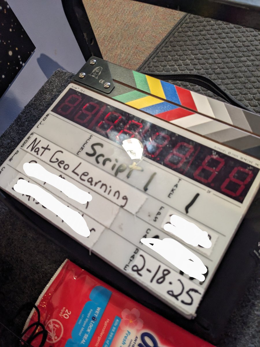 Had the opportunity to film for Nat Geo Learning today at the Albuquerque Museum of Natural History &amp; Science. IT WAS A BLAST! I got to feature a galaxy shirt I painted &amp; even got to talk about my art! It's a strange time in the world but science outreach ALWAYS makes me joyful