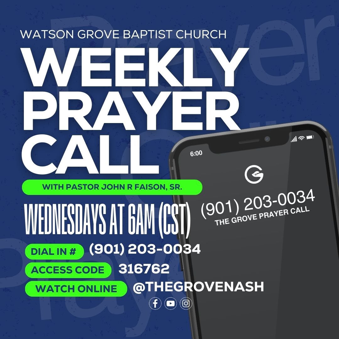 Dr. John Faison, Sr (@johnfaisonsr) on Twitter photo It’s powerful when God’s children get together. The most powerful thing is that God joins us. Meet us for The Grove Prayer Call, every Wednesday at 6AM CST. Dial in, meet us in The Grove Global campus, or watch live via IG @thegrovenash.
#Opportunity2025 It’s powerful when God’s children get together. The most powerful thing is that God joins us. Meet us for The Grove Prayer Call, every Wednesday at 6AM CST. Dial in, meet us in The Grove Global campus, or watch live via IG @thegrovenash.
#Opportunity2025