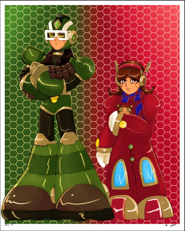 Jkvs_95's tweet image. Ya cumplieron un año mis shabos c,: 

Antes // Despues 

#oc #Reploid #fancharacter