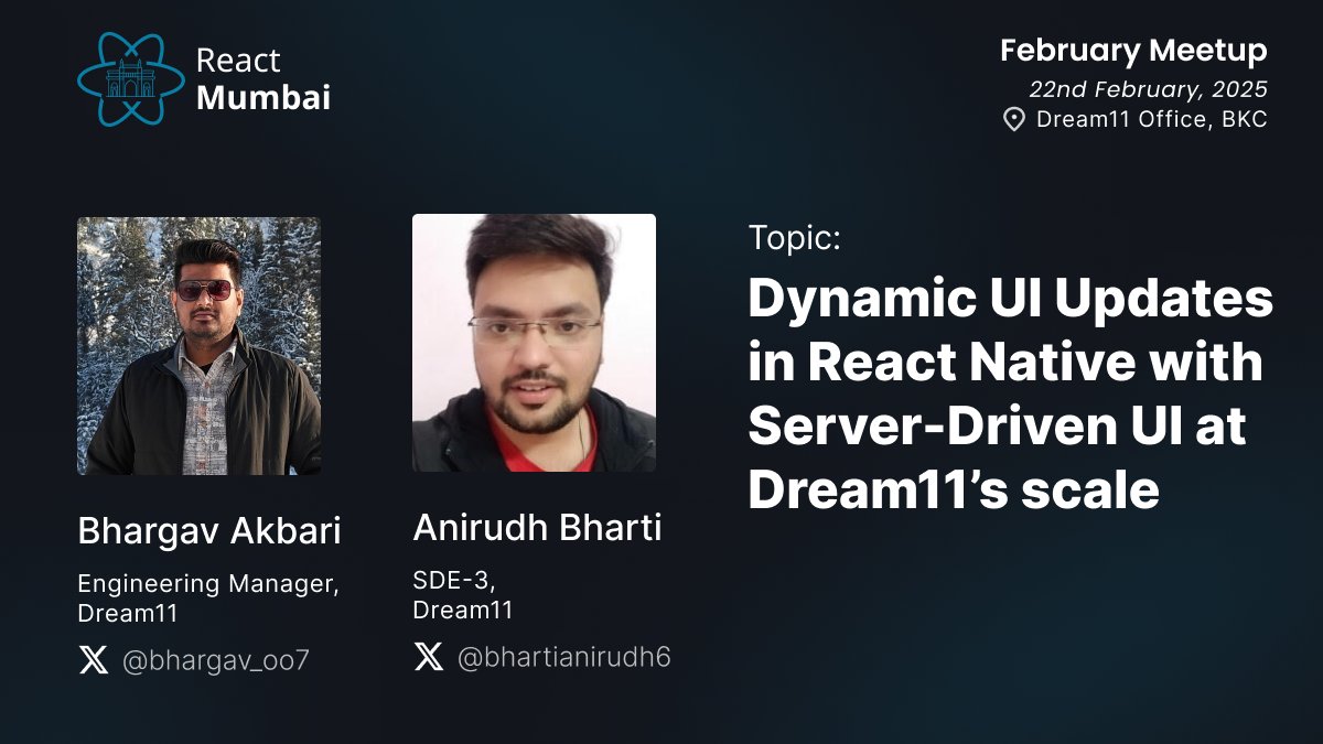 The complete agenda for the meetup is now live. Check it out and register if you haven't already. 👇🏼