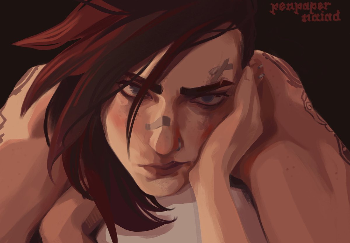 penpapernaiad's tweet photo. as i promised (challengers x caitvi alternate version) #arcane #caitvi #caitviweek2025 https://t.co/puw6KksQn5